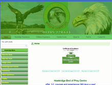 Tablet Screenshot of hawkridgebirdsofprey.com